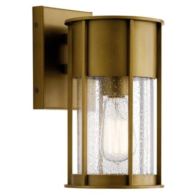 Kichler 59079 Camillo 11" Tall Outdoor Wall Sconce - Natural Brass