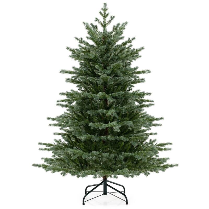Costway 5 FT Artificial Christmas Tree with 1426 Lush PVC & PE Tips