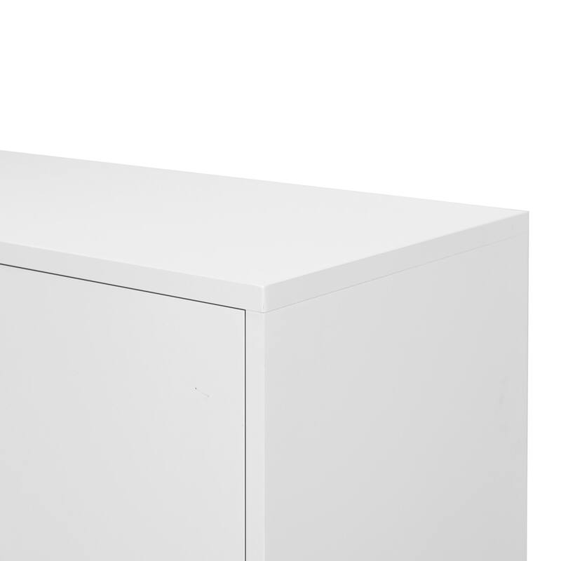 Four-Door Metal Handle Storage Cabinet