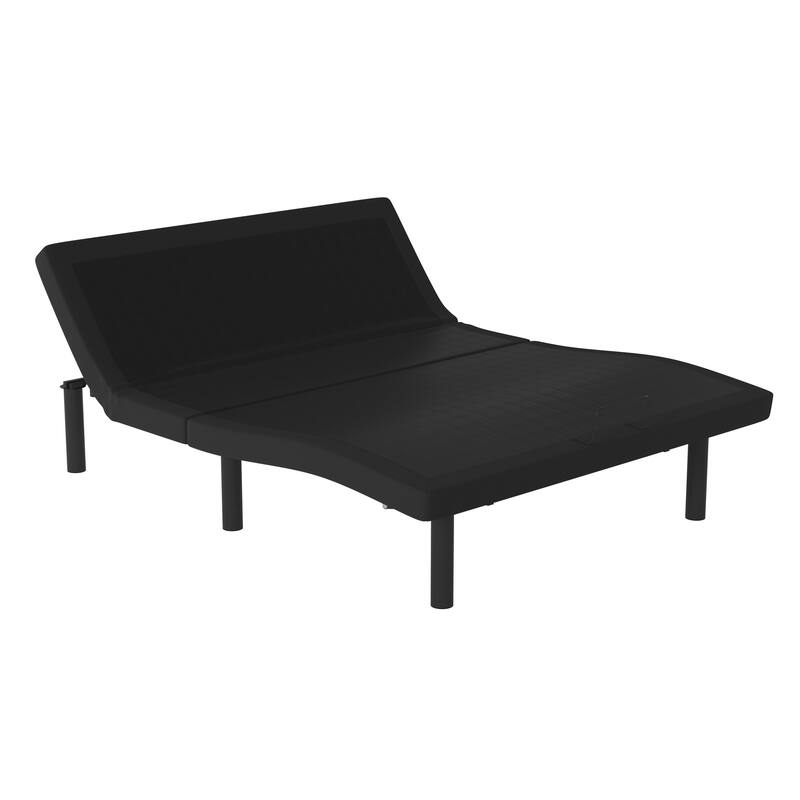 Anti-skid Upholstered Adjustable Bed Base with Wireless Remote