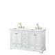 Option White, Gold Trim, White Quartz Top