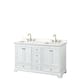 Option White, Gold Trim, White Quartz Top