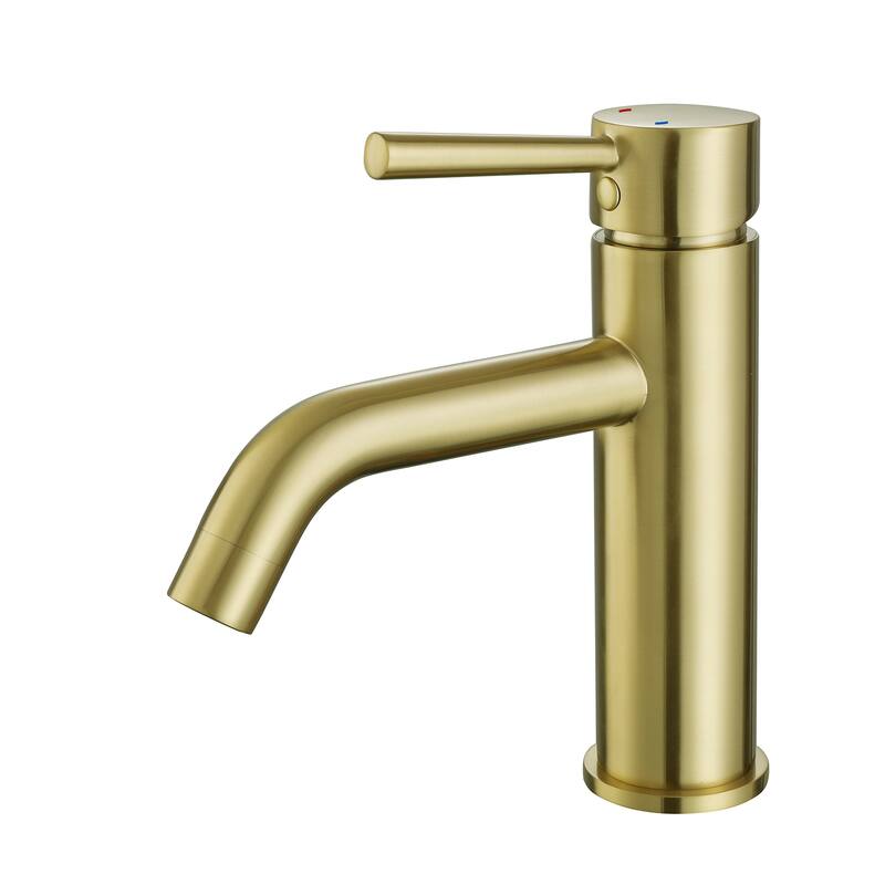 Single Handle Single Hole Deck Mounted Bathroom Faucet