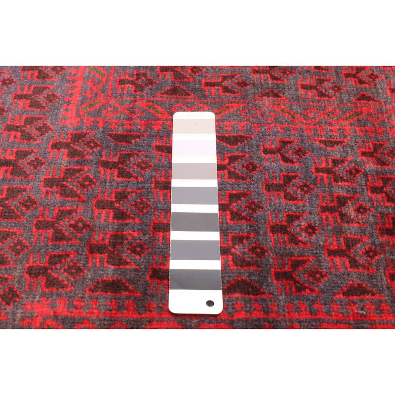 ECARPETGALLERY Hand-knotted Teimani Dark Grey Wool Rug - 2'9 x 4'2