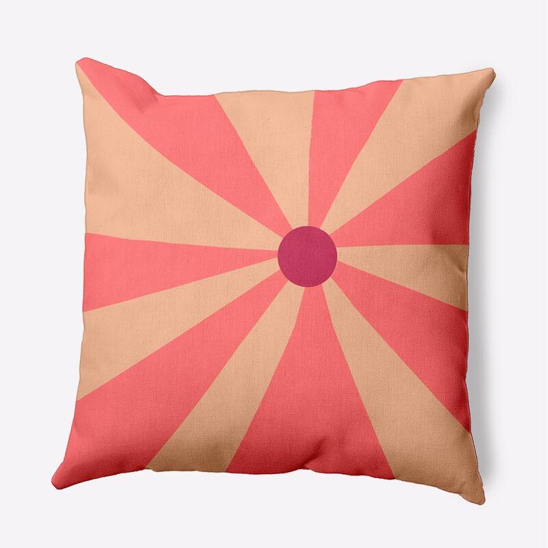 Sunshine Indoor/Outdoor Throw Pillow - Blush Coral - 18" x 18"