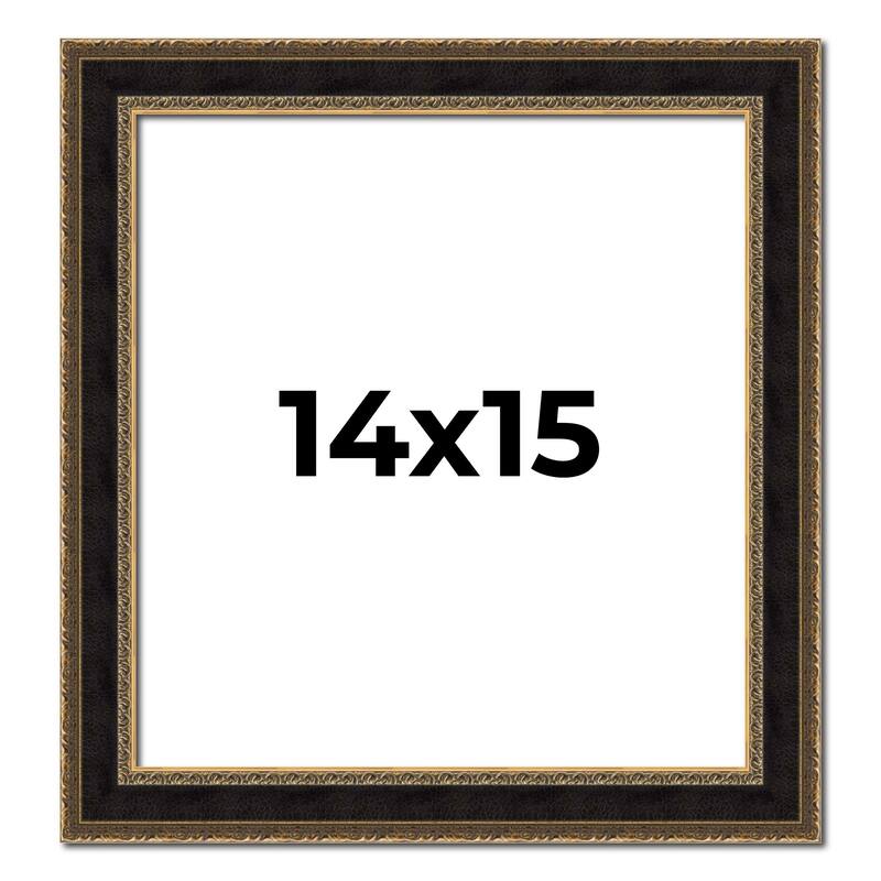 14x15 Frame Gold Antique Vintage Sold Wood Picture Frame | 1.75 Inch