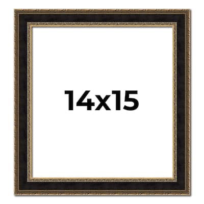 14x15 Frame Gold Antique Vintage Sold Wood Picture Frame | 1.75 Inch