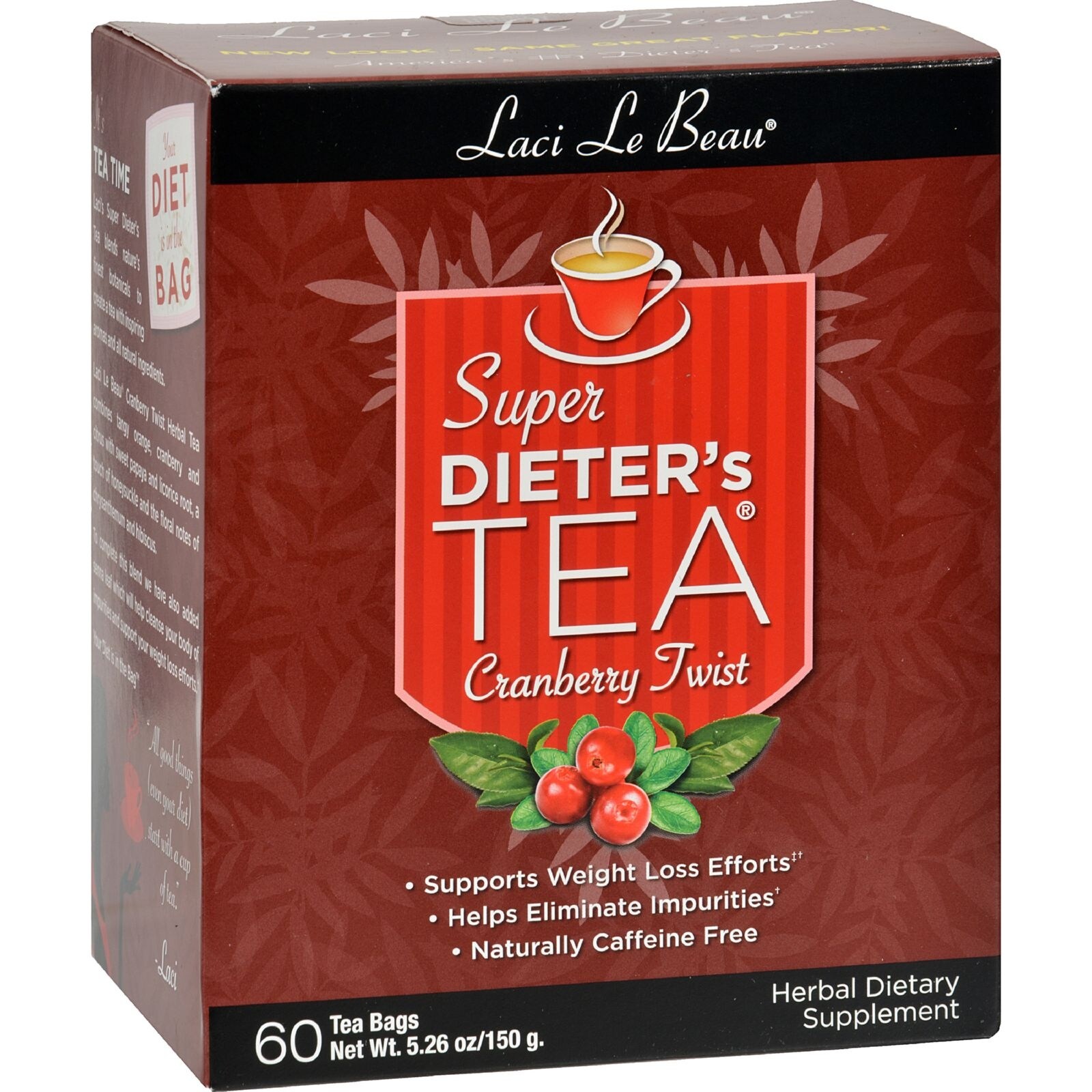 Laci Le Beau Super Dieter's Tea Cranberry Twist - 60 Tea Bags - 2