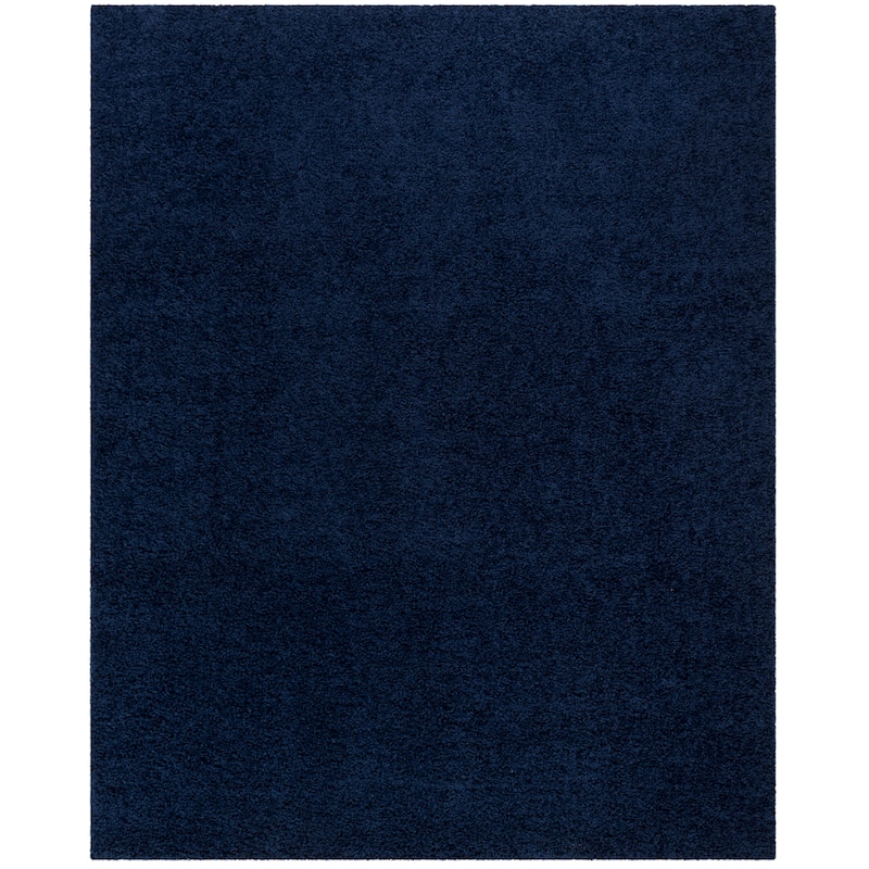 SAFAVIEH Athens Shag Ilaha 1.5-inch Thick Rug - Navy - 8' x 10'