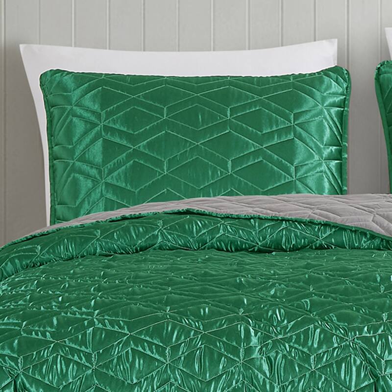 Aurelio Satin 3 Piece Reversible Bedspread
