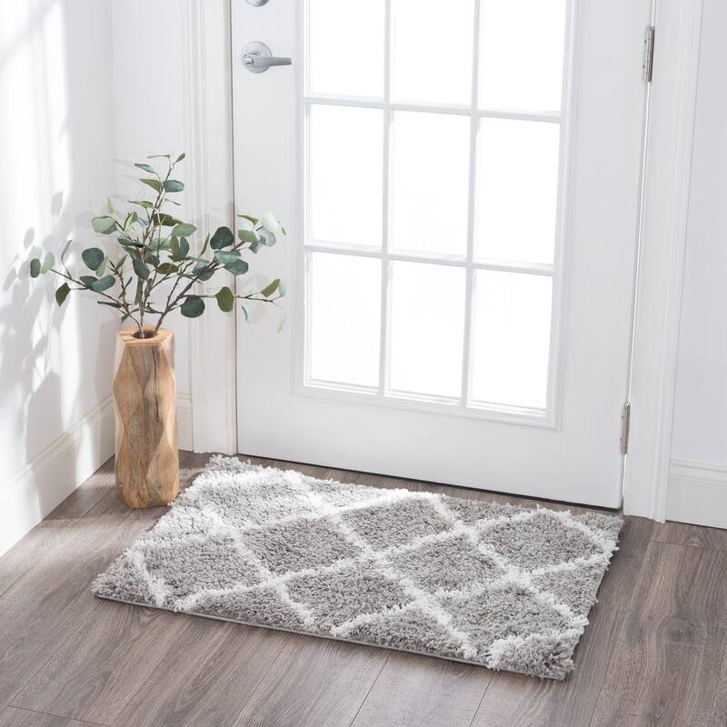 Joy Shag Moroccan Stripe Indoor Area Rug