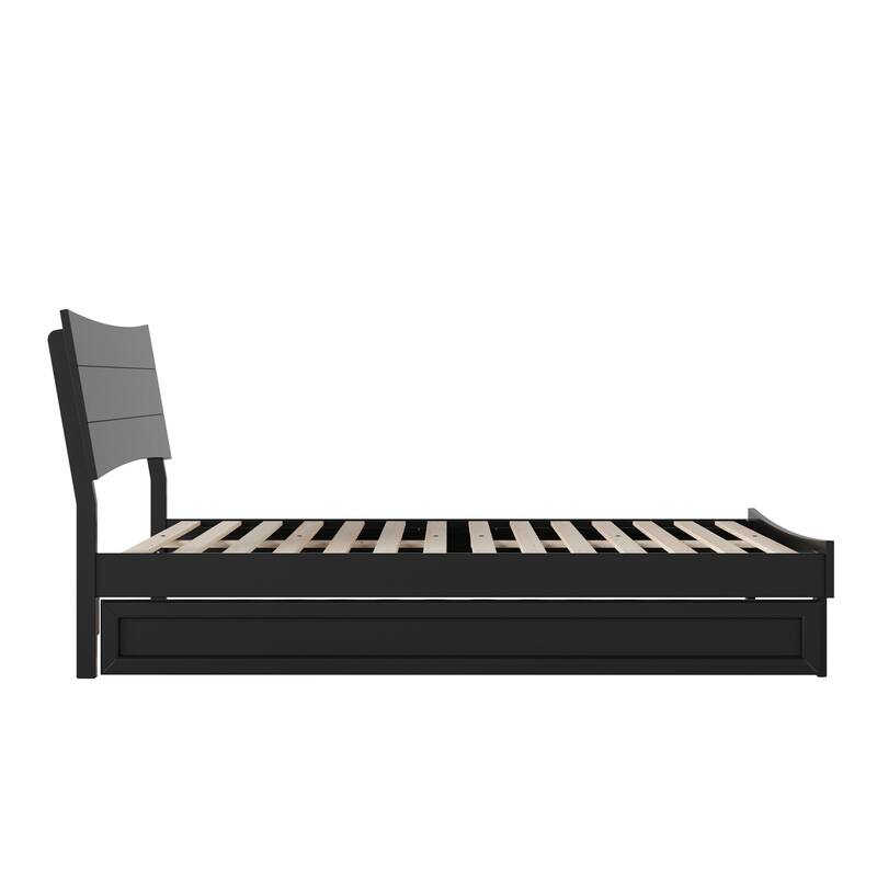 Phoenix Wood Platform Bed with Trundle