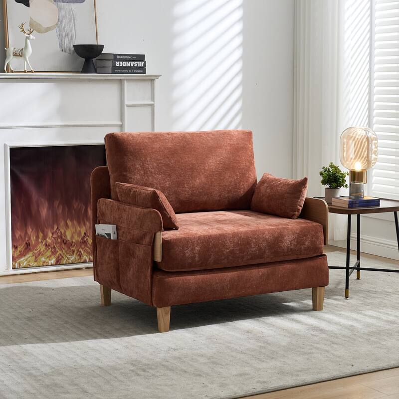 Foldable Sofa Bed Recliner, 3-In-1 Convertible Sleeper, Suitable For Small Spaces, With Three Pillows