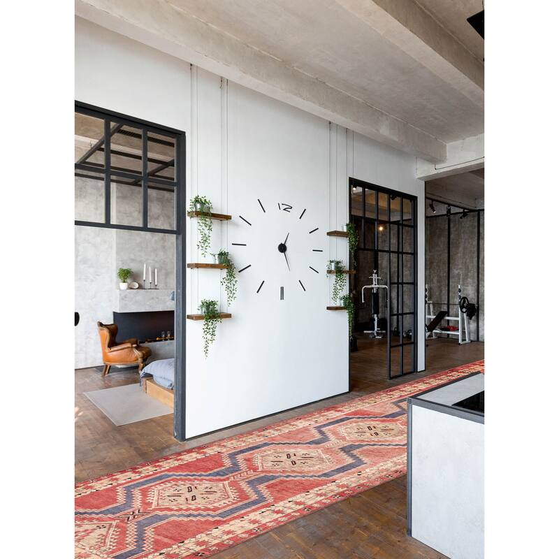 ECARPETGALLERY Hand-knotted Konya Anatolian Red Wool Rug - 3'5 x 13'6