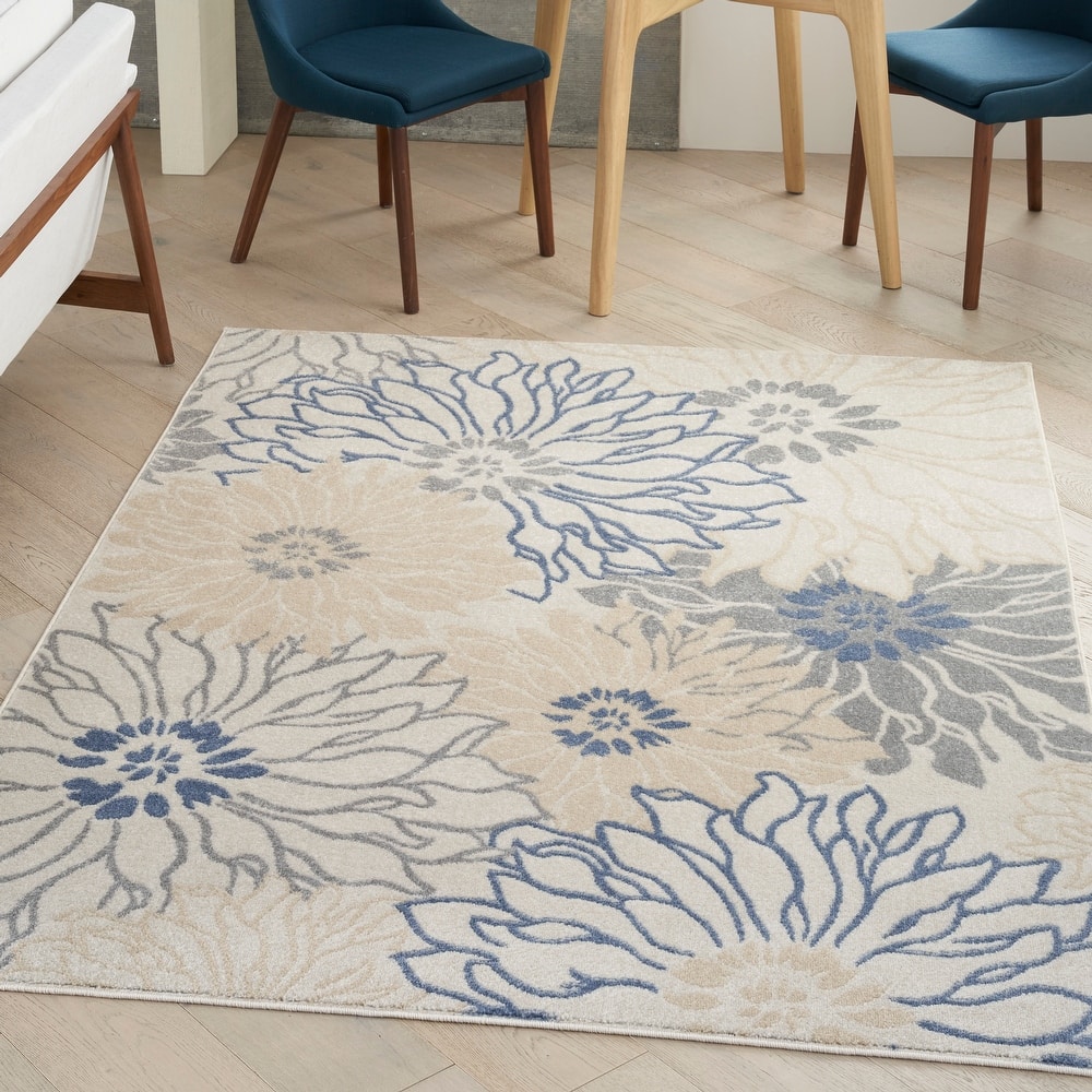Nourison Passion Abstract Modern Floral Area Rug
