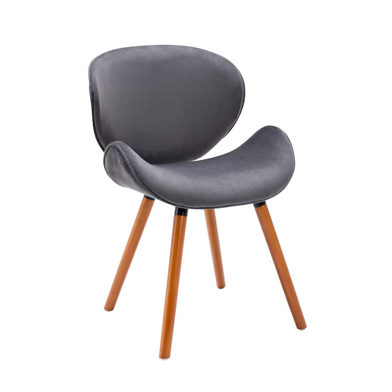 Porthos Home Vigo Dining Chair, Velvet Seat & Back, Beechwood Legs