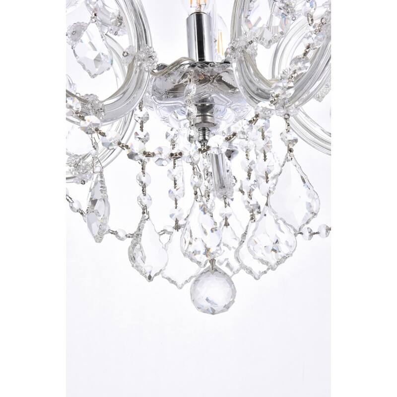 Fleur Illumination Collection Pendant D:20in H:25in Lt:6 Chrome Finish