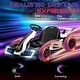 preview thumbnail 3 of 5, White 24V Electric Go Kart, 7.5 MPH, Music, Lights for Ages 6-12
