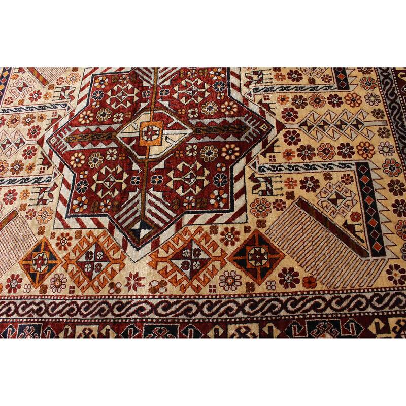 ECARPETGALLERY Hand-knotted Hereke Light Khaki Silk Rug - 2'4 x 2'11