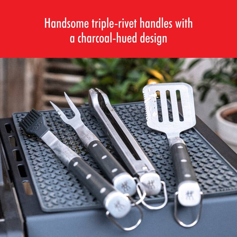 ZWILLING BBQ+ 5-pc Grill Tool Set - Black