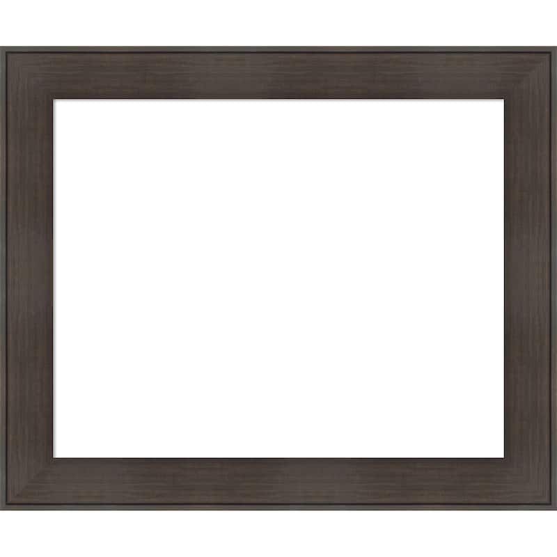 Amanti Art William Rustic Woodgrain Framed Dry Erase Magnetic Board
