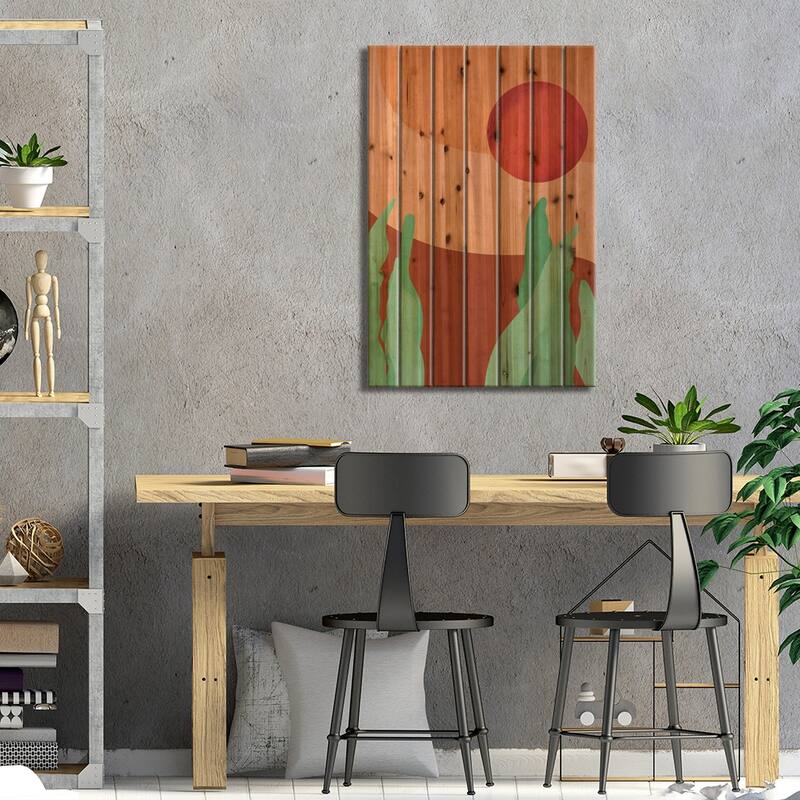 Wild Snake Print On Wood by Reyna Noriega - Multi-Color