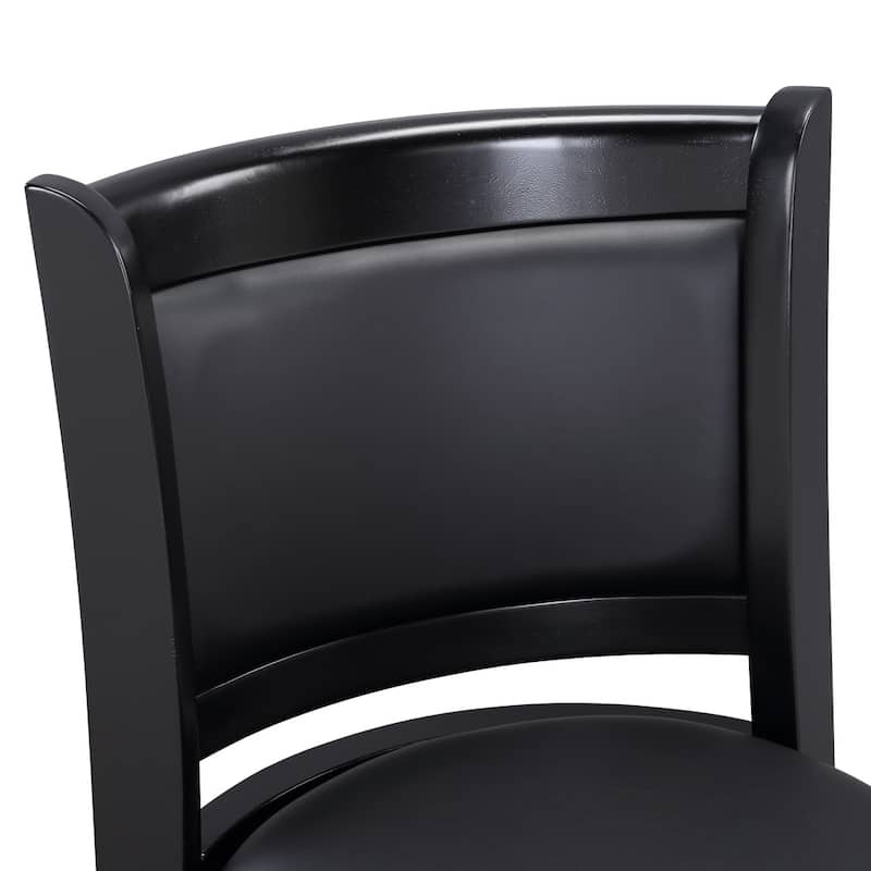Augusta Wood Upholstered Swivel Counter Barstool