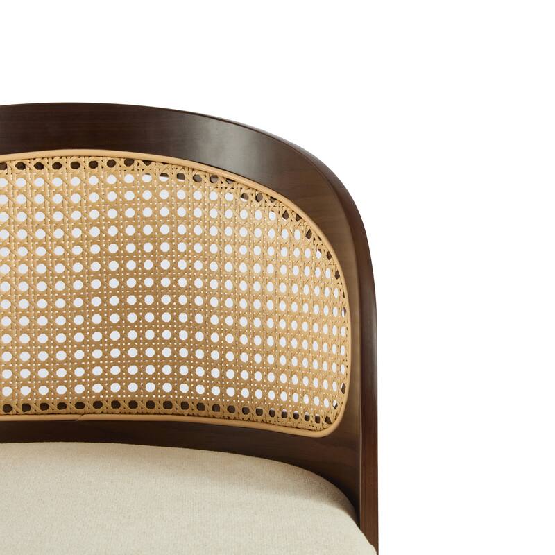 Como Indoor Wood Barstool, With Upholstery, Set Of 2