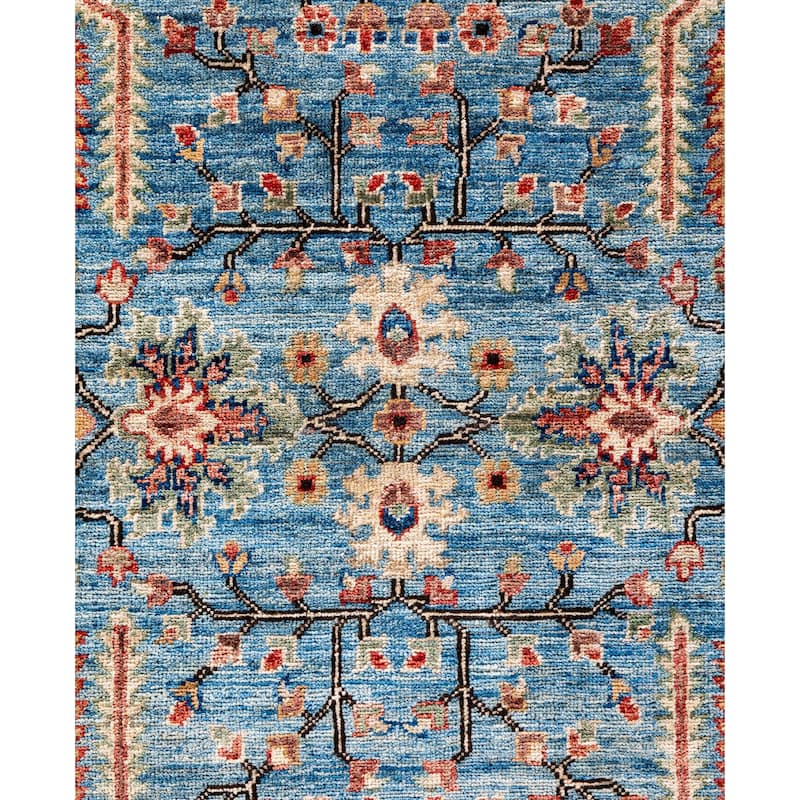Serapi One-of-a-Kind Hand-Knotted Area Rug - Blue - 8' 0" x 9' 10"