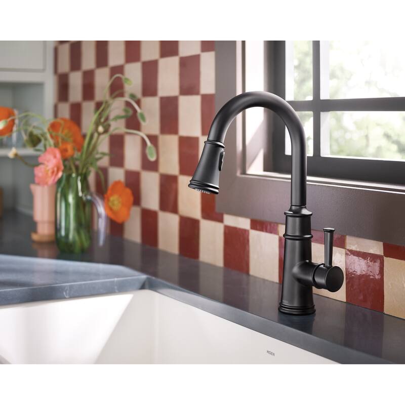 Moen Belfield 1.5 GPM One-Handle High Arc Pulldown Kitchen Faucet with