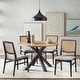 preview thumbnail 1 of 9, Lifestorey Gilcrest 5-piece Cane Dining Set Natural/Black