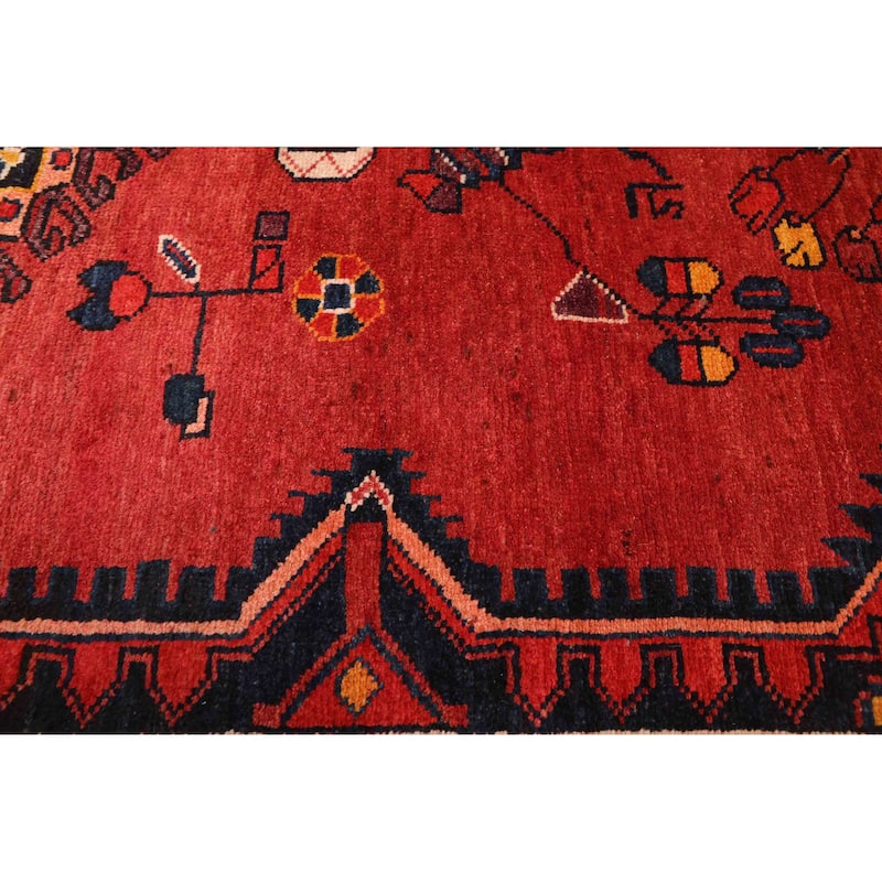 ECARPETGALLERY Hand-knotted Konya Anatolian Red Wool Rug - 4'4 x 7'6