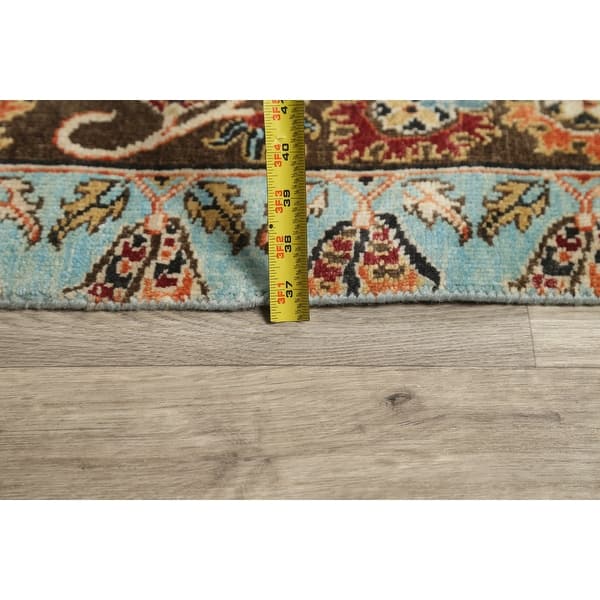 dimension image slide 3 of 2, Floral Garden Design Tabriz Oriental Area Rug Wool Handmade Carpet - 7'11" x 9'11"