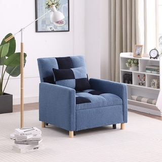 Convertible Sleeper Sofa Chair Bed,3-in-1 Single Convertible Fabric ...