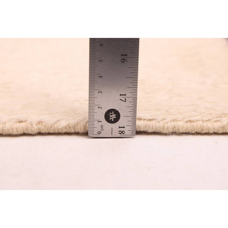 ECARPETGALLERY Hand-knotted Pak Finest Marrakesh Cream Wool Rug - 6'11 x 9'8