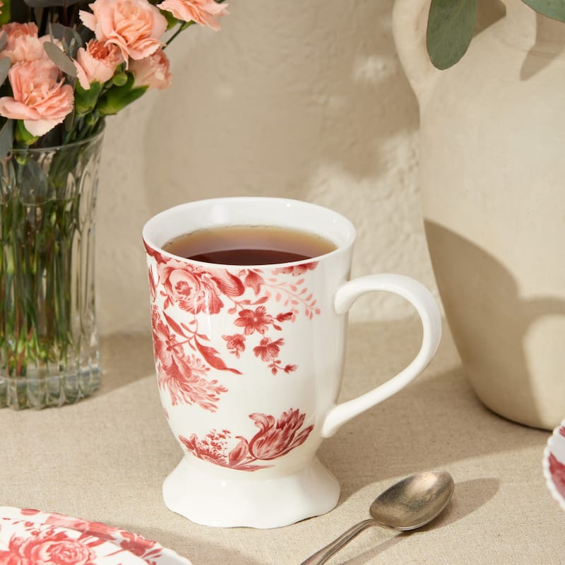 Certified International Gabrielle Rose 16 oz. Mugs, Set of 6 Assorted Designs