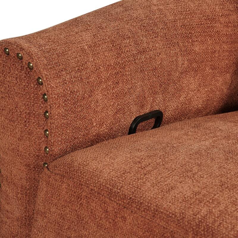 Heido 360 Degree Swivel Glider Manual Recliner Leisure Chair Set of 2