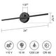 preview thumbnail 9 of 13, Modern Dimmable LED Picture Light Art Lights for Wall - W24"