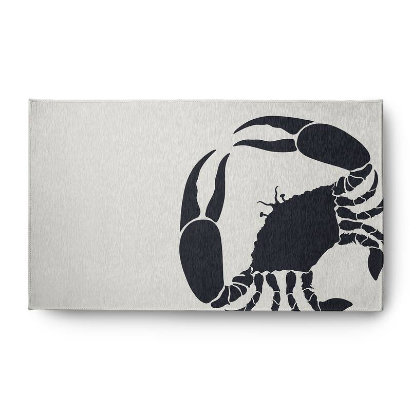 Crab Dip Nautical Chenille Rug - Shark Blue - 3' x 5'