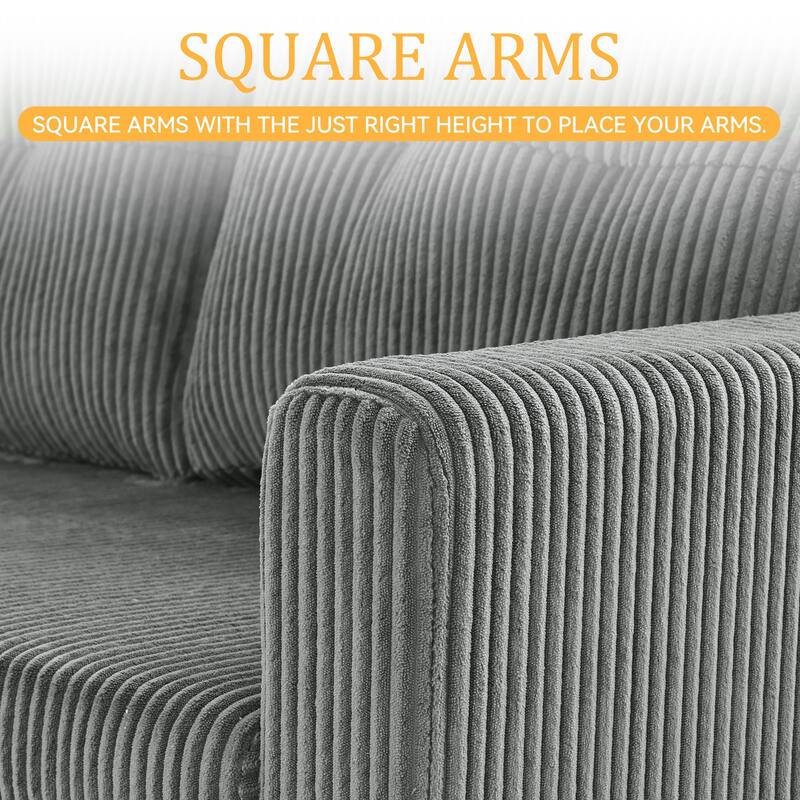 Modern Pull Out Sectional Sofa Bed Couch with Storage Chaise for Living Room