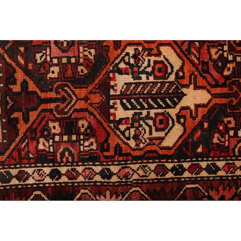 ECARPETGALLERY Hand-knotted Kayseri Vintage Red Wool Rug - 4'5 x 9'5
