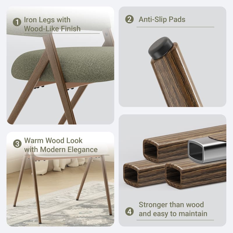 RENEWLINE Reclining Dining Chairs with 135° Tilt(Set of 2/4/6),18.9" Wide Ergonomic Seat for Home Office Cafe