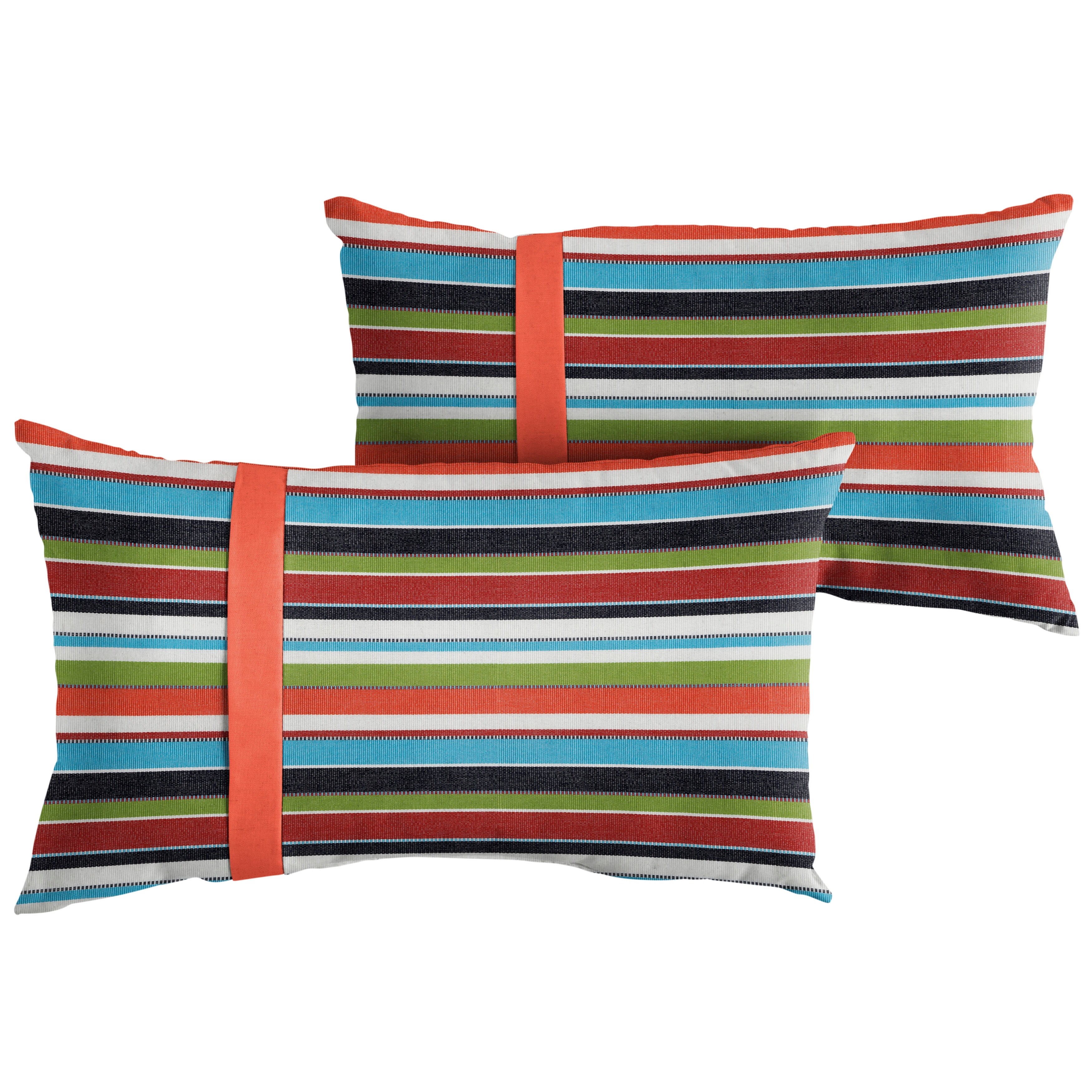 Sorra Home Sunbrella Outdoor Single Large Flange Pillow Set of 2