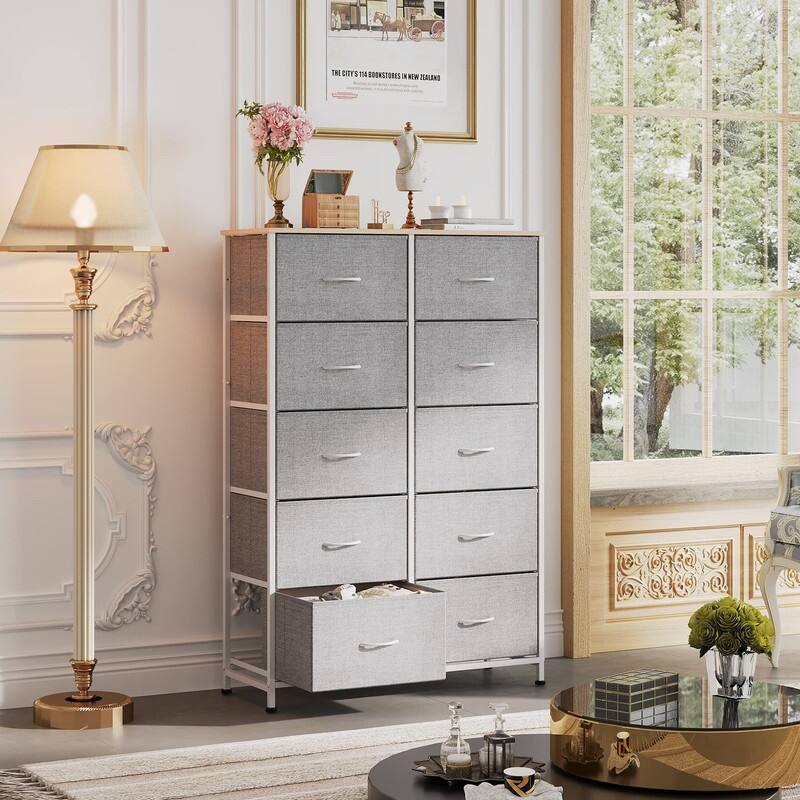 Tall Dresser for Bedroom with 10 Drawers