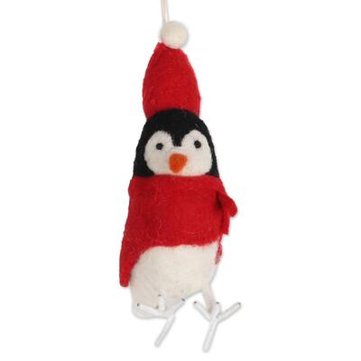 Novica Handmade Bundle Up Wool Felt Ornaments (Set Of 3)
