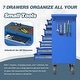 preview thumbnail 26 of 28, 7-Drawer Heavy Duty Rolling Tool Chest Tool Storage Box - N/A