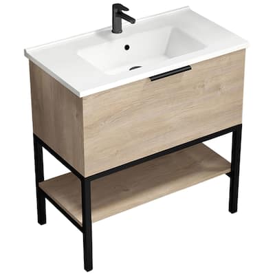 Nameeks Bodrum-3318 Bodrum 30" Free Standing Single Basin Vanity Set