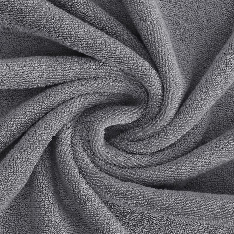 Feather and Stitch NY 650 GSM Premium Cotton 6 Piece Towel Set Super Absorbent Quick Dry Spa Quality