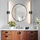 preview thumbnail 53 of 104, Modern Vanity Lighting Fixtures 24/30/39 inch Bathroom Vanity Lights Over Mirror Wall Sconce for Bathroom 39-inch-2p - Black