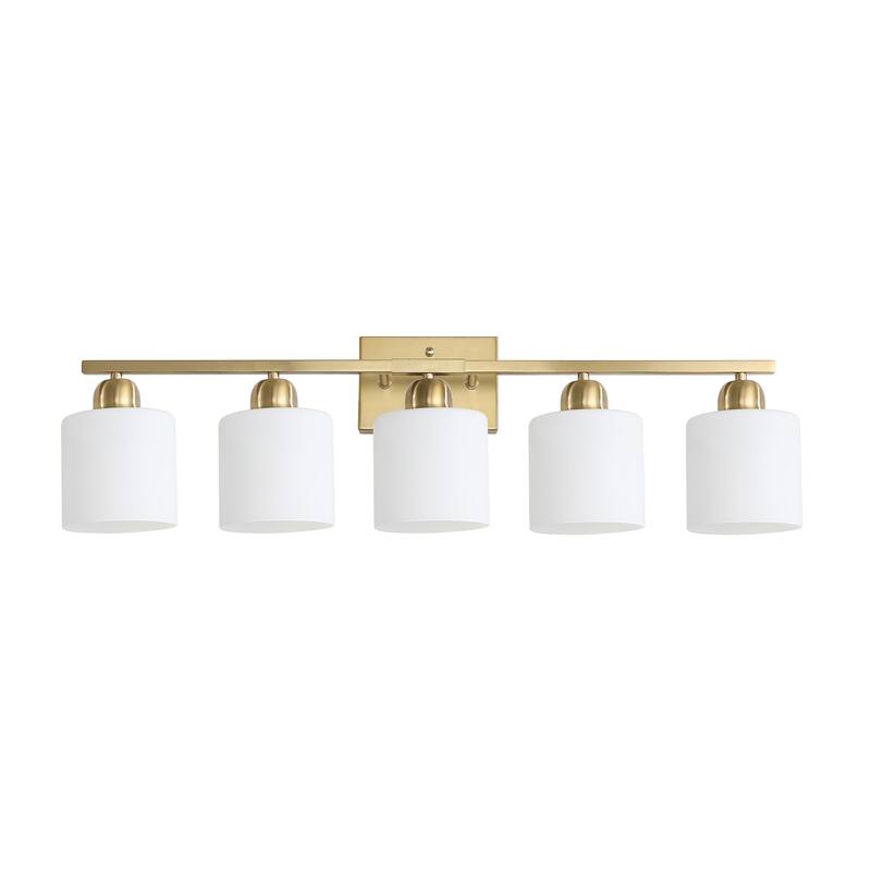 5-Light Brushed Nickel Vanity Light(No Bulbs Included) - Gold